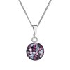 29489 stribrny nahrdelnik se swarovski krystaly kulaty fialovy 32086 3 magic violet