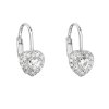 22004 stribrne detske nausnice visaci se zirkonem bile srdce 11216 1