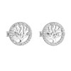 23852 stribrne nausnice pecka se zirkonem v bile barve strom zivota 11218 1