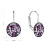 29684 1 stribrne nausnice visaci s krystaly swarovski fialove jemne 31315 3 magic violet