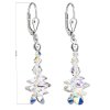 20498 3 stribrne nausnice visaci s krystaly swarovski ab efekt hrozen 31245 2
