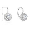 31115 1 stribrne nausnice visaci s velkym zirkonem kulate bile 11470 1