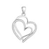 31133 stribrny privesek dve srdicka se zirkony v bile barve 14018 1