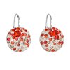 31412 stribrne nausnice visaci s krystaly swarovski mix barev oranzova kulate 31176 3 sunset