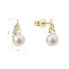 31844 1 zlate 14 karatove nausnice s ricni perlou a brilianty 91pb00059