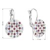 18503 1 nausnice bizuterie se swarovski krystaly fialove kulate 51033 3