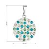 20894 1 privesek bizuterie se swarovski krystaly zeleny kulaty 54021 3 emerald
