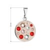 20825 1 privesek bizuterie se swarovski krystaly oranzovy kulaty 54024 3