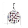 20885 1 privesek bizuterie se swarovski krystaly fialovy kulaty 54021 3 violet