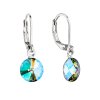 32081 nausnice bizuterie visaci s krystalem swarovski zelenofialove kulate 51080 5 paradise shine