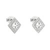 21734 stribrne nausnice pecka se zirkonem bily kosoctverec 11041 1