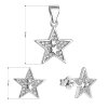 28283 1 sada sperku se zirkony nausnice a privesek bila hvezda 19030 1