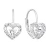 24302 stribrne nausnice visaci se zirkonem bile srdce 11225 1