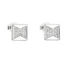 21794 stribrne nausnice pecka se zirkonem bily ctverec 11043 1