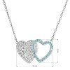 26852 3 stribrny nahrdelnik dvojite srdce se swarovski krystaly 32079 3 aqua