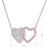 26858 1 stribrny nahrdelnik dvojite srdce se swarovski krystaly 32079 3 lt rose