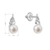 31742 1 zlate 14 karatove nausnice bile zlato s ricni perlou a brilianty 81pb00059
