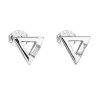 23255 stribrne nausnice pecka se zirkonem bily trojuhelnik 11135 1
