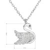 23354 2 stribrny nahrdelnik se zirkonem bila labut 12019 1