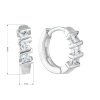 24437 2 stribrne nausnice kruhy se zirkonem v bile barve 11241 1