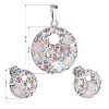 17777 1 sada sperku s krystaly swarovski nausnice a privesek mix ruzove kulate 39148 3