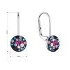 33107 1 stribrne nausnice visaci s krystaly swarovski mix barev male 31321 4 galaxy