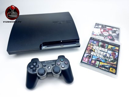SONY PLAYSTATION 3 SLIM 160GB + 2 HRY