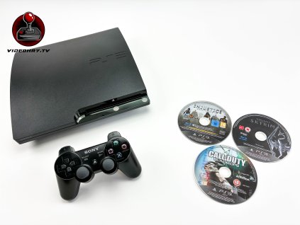 SONY PLAYSTATION 3 SLIM 160GB + 3 HRY