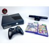 XBOX 360 S 4GB + KINECT + 2 HRY