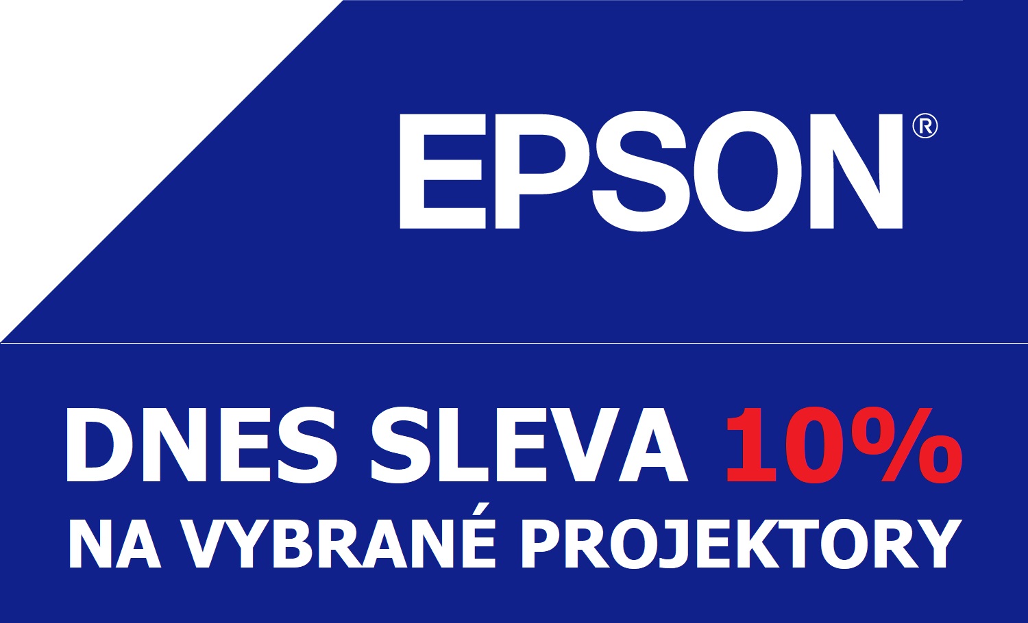 Dnes sleva 10% na vybrané projektory Epson