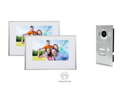 7" YSECU TOUCH WHITE 2018 4V HD- pre 2 rodiny - zapustená