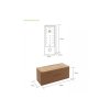 zoneway V4 f videozvonek tuya wifi IP65 dimension 1100x750