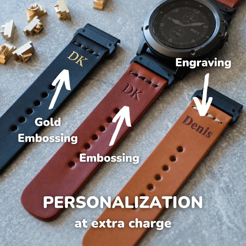 Garmin leather band deals
