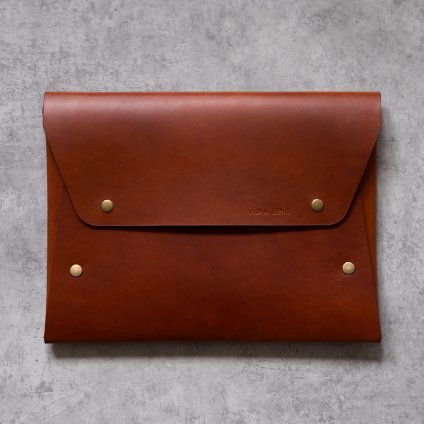 KOŽENÝ OBAL / POUZDRO NA Notebook - HNĚDÝ