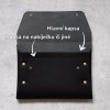 Kožený OBAL / POUZDRO na Tablet - ČERNÝ