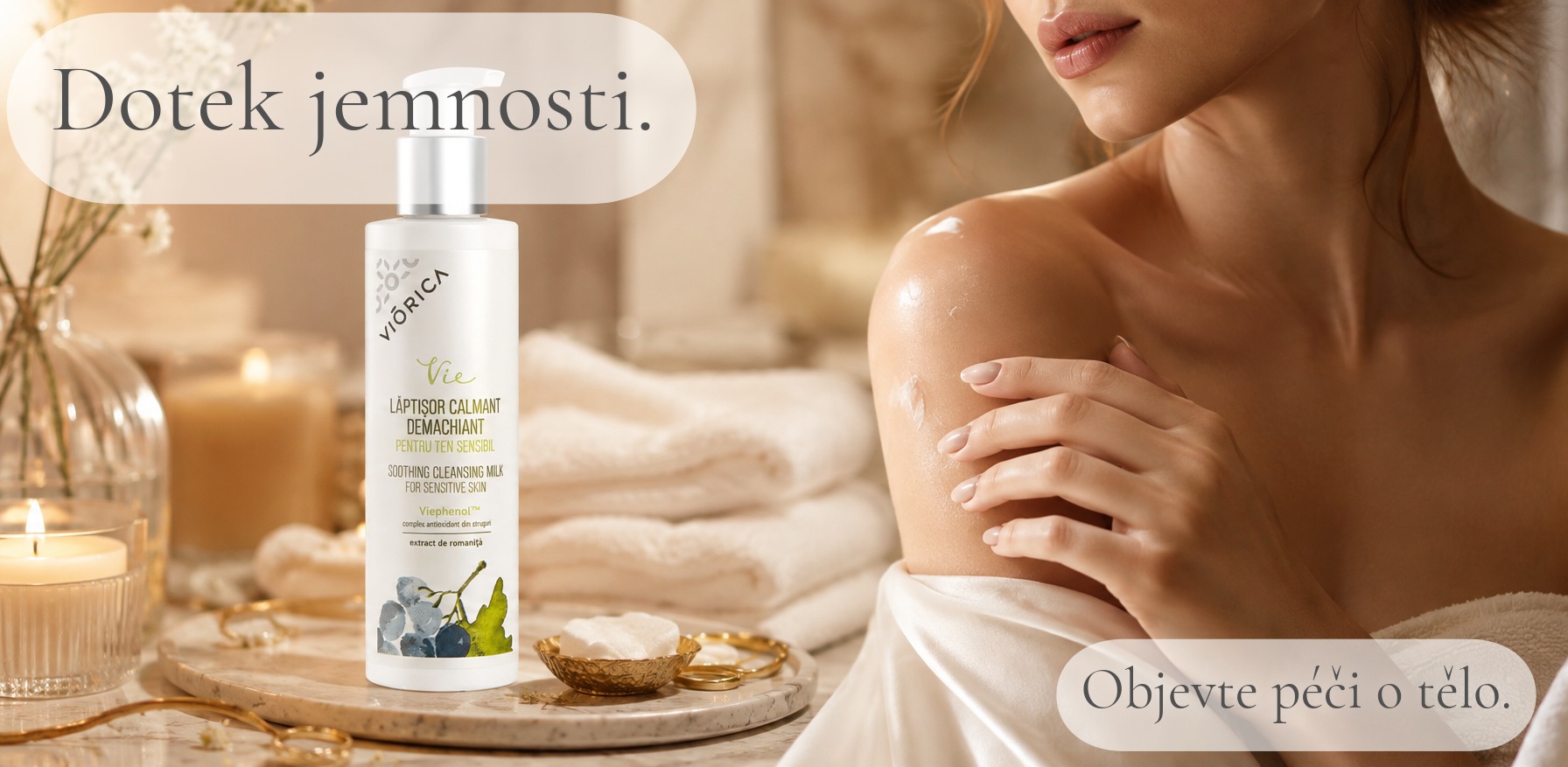 Péče o tělo VIE – jemná kosmetická péče v luxusním wellness prostředí
