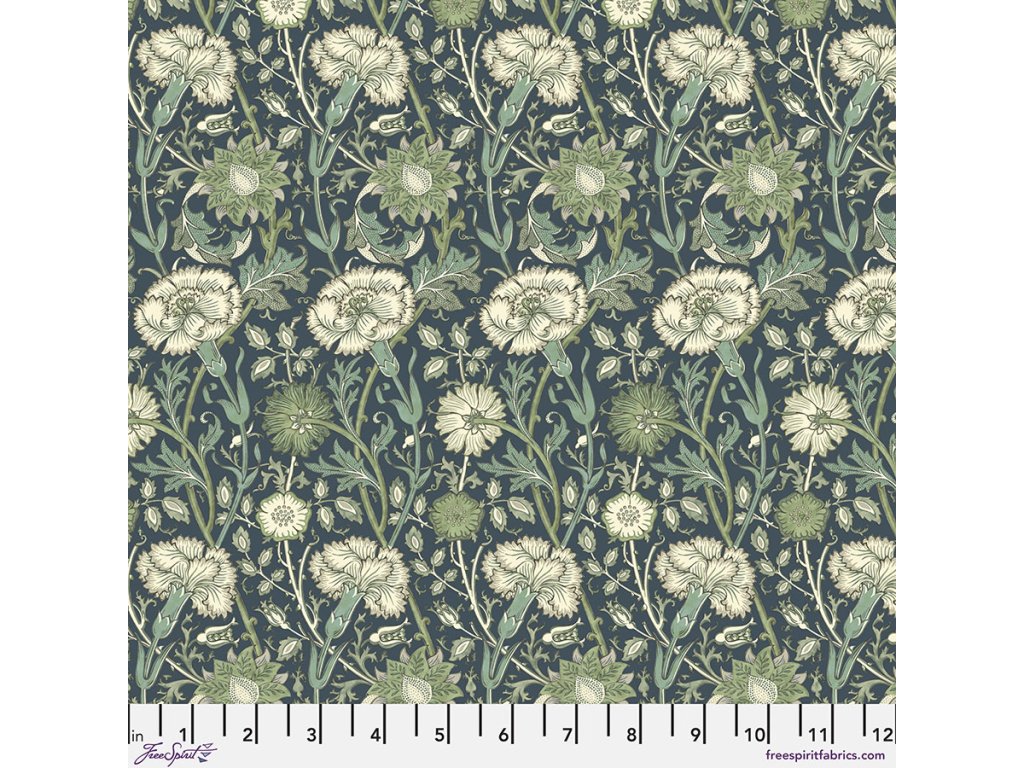 PWWM076.MARINE metráž látka na šití i patchwork William Morris