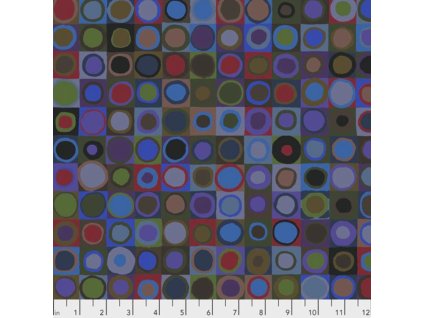 designová metráž americká látka šibalská kolečka návrhář Kaffe Fassett prodej VierMa PWGP171.DARKX