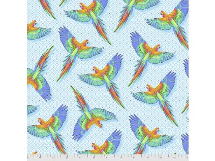 PWTP170.CLOUD metráž papoušci ara návrhářka Tula Pink na patchwork i běžné šití prodej VierMa.cz Macaw Ya Later in Dragonfruit