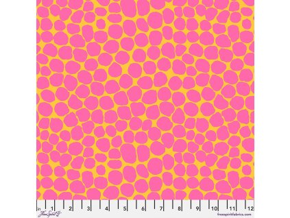 PWBM053.YELLOW puntíkovaná látka metráž bavlněné plátno na patchwork šití šaty sukně doplňky od Kaffe Fassett Collective