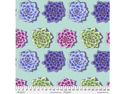 PWGP187.AQUAmetráž látka bavlněné plátno na patchwork šití sukně šaty od Kaffe Fassett pro Free Spirit Fabric