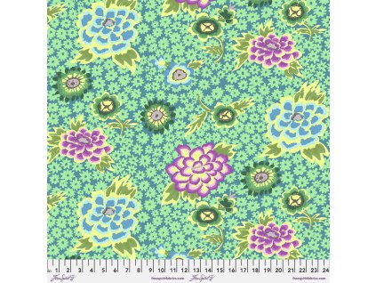 PWGP186.TEAL metráž od Kaffe Fassett Collective látka na patchwork i běžné šití luxusní bavlněné plátno