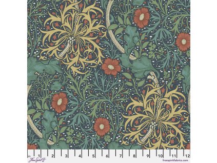 PWWM077.MARINE metráž látka na šití i patchwork William Morris