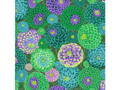 PWPJ114.GREEN bavlněná látka Kaffe Fassett na patchwork na šití