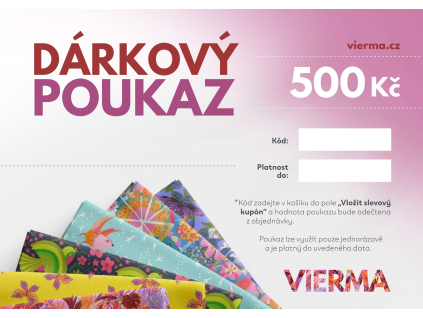 Dárkový poukaz 500 Kč