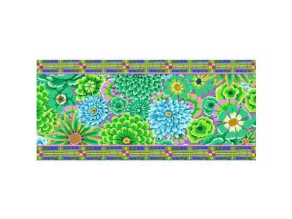 bordure velours kaffe fassett jardin vert bobine de 8m