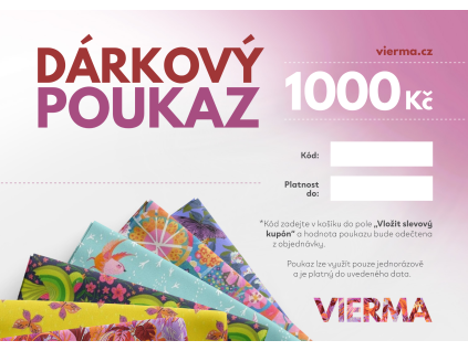 Dárkový poukaz 1 000 Kč