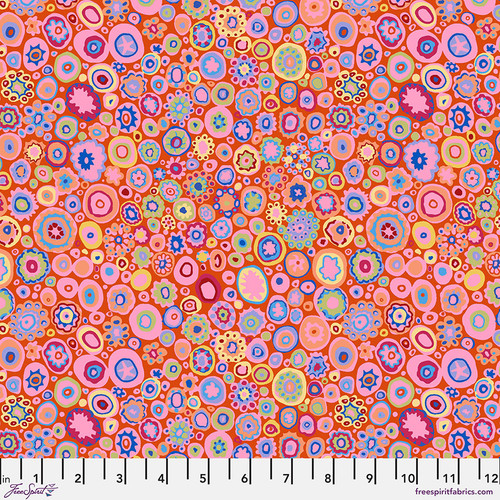 Bavlněná látka geometrická růžová | Kaffe Fassett – Kaffe Fassett Collective – Paperweight Pink