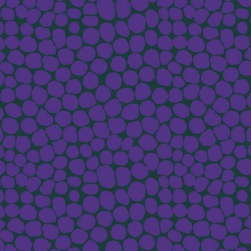Bavlněná látka puntíkovaná fialová | Brandon Mably – Jumble Teal