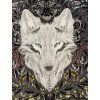 Minky látka vlk šedá | Tula Pink – Graywork – Wolf Carbon
